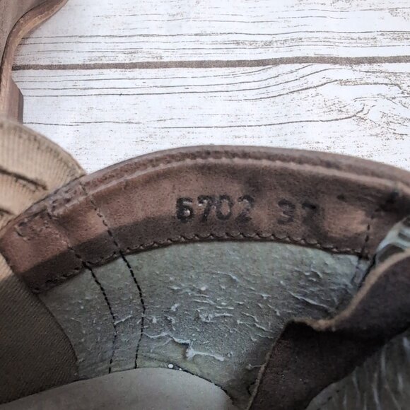 Free People Lost Valley Strappy Super Low Bootie Shootie Women Size 37 - Picture 5 of 8